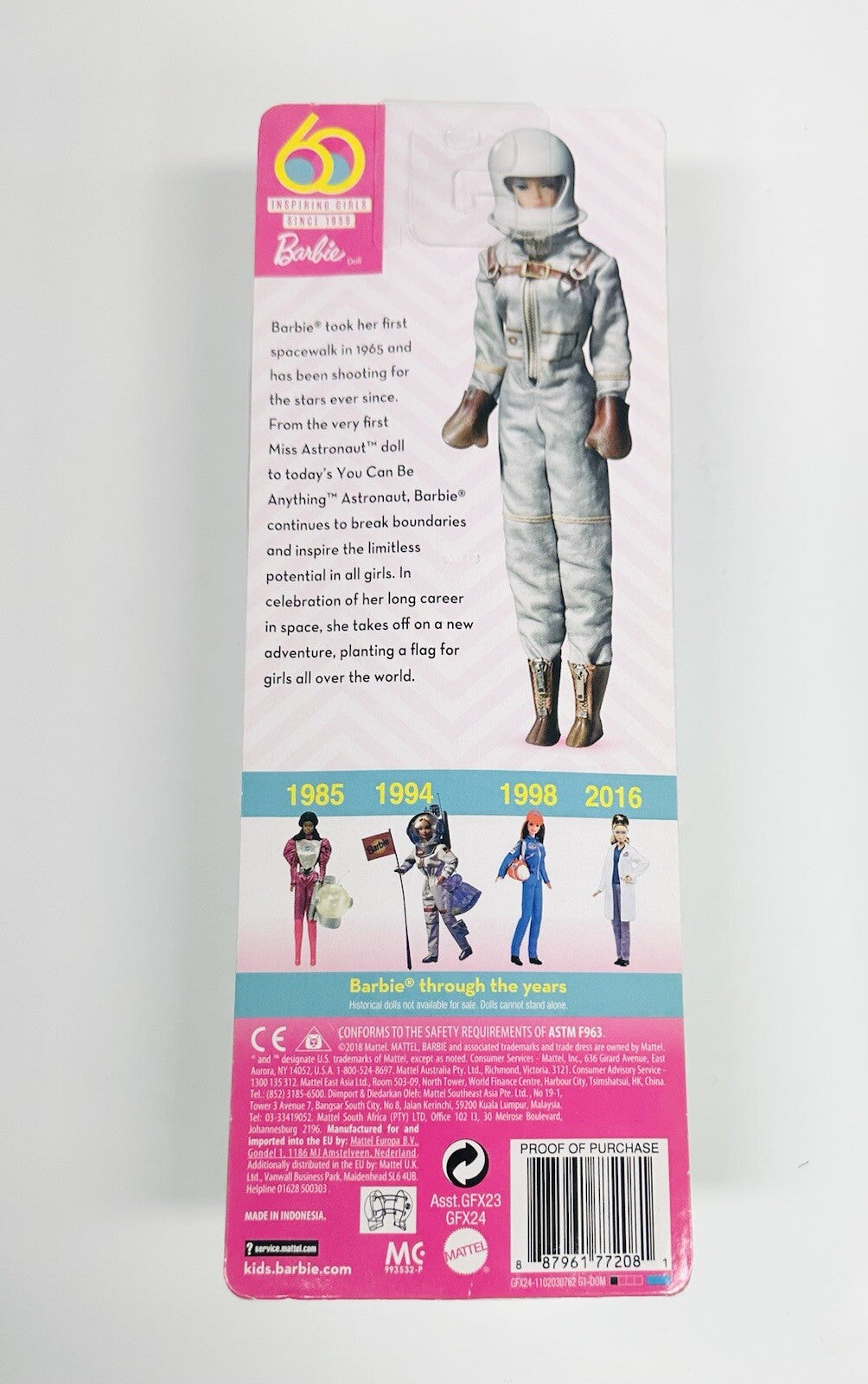 2019 Barbie 60th Anniversary - Astronaut You Can Be Anything - SEALED! #1