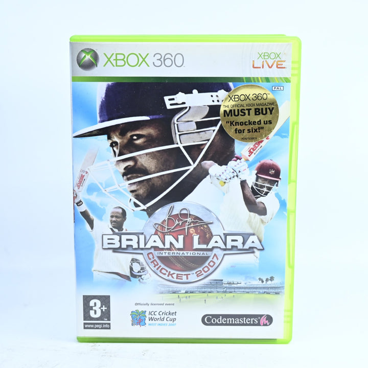 Brian Lara International Cricket 2007 - Xbox 360 Game - No Manual - PAL