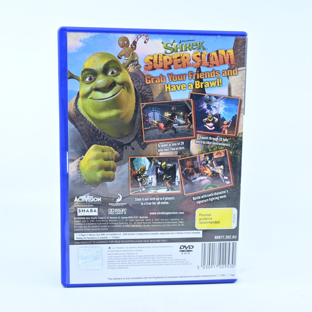 Shrek SuperSlam - Sony Playstation 2 / PS2 Game + Manual - PAL - MINT DISC!
