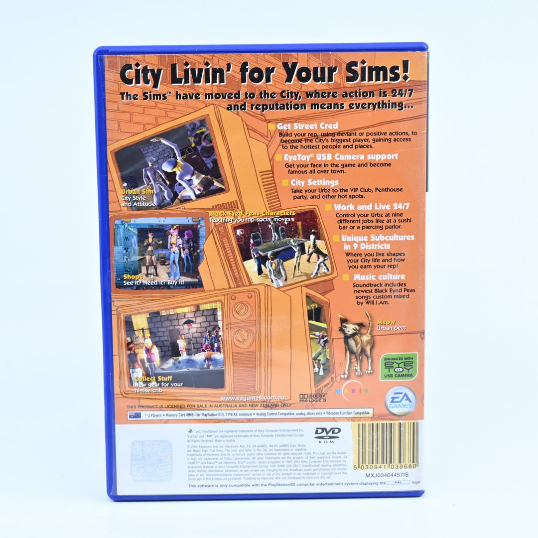 The Urbz: Sims in the City - Sony Playstation 2 / PS2 Game - No Manual - PAL