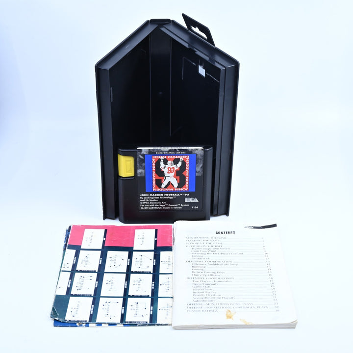 John Madden Football '93 - Sega Mega Drive Game + Manual - PAL - FREE POST!