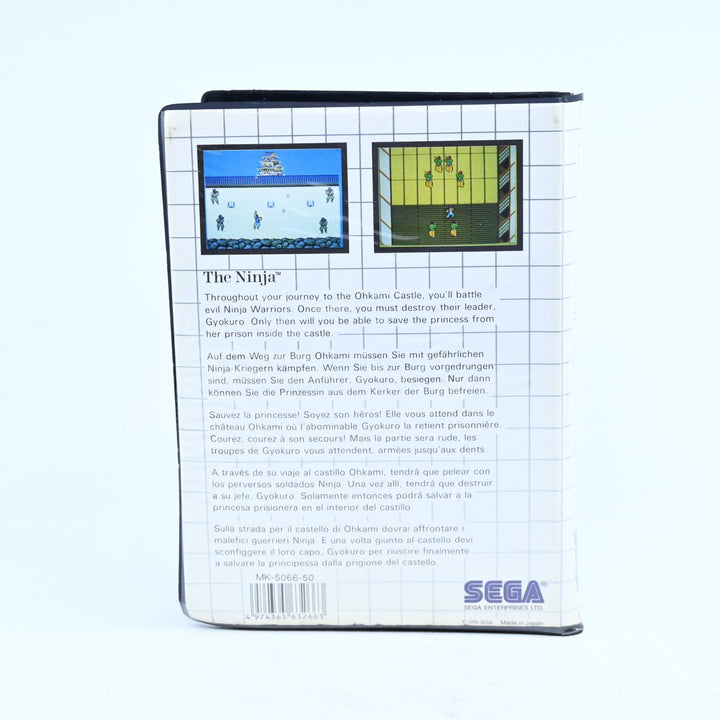The Ninja - Sega Master System Game + Manual - PAL - FREE POST!
