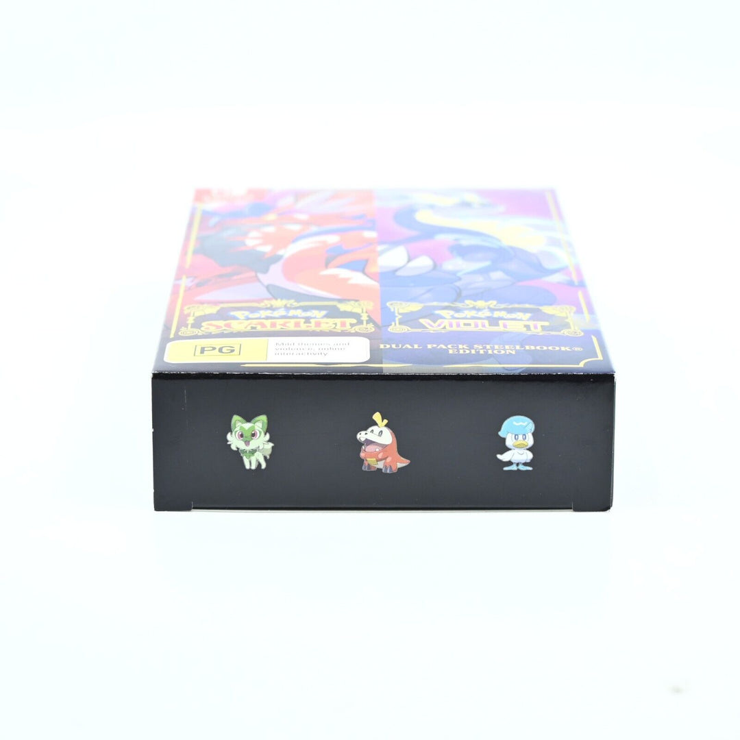 Pokemon Scarlet and Violet Dual Pack Steelbook Edition - Nintendo Switch Game