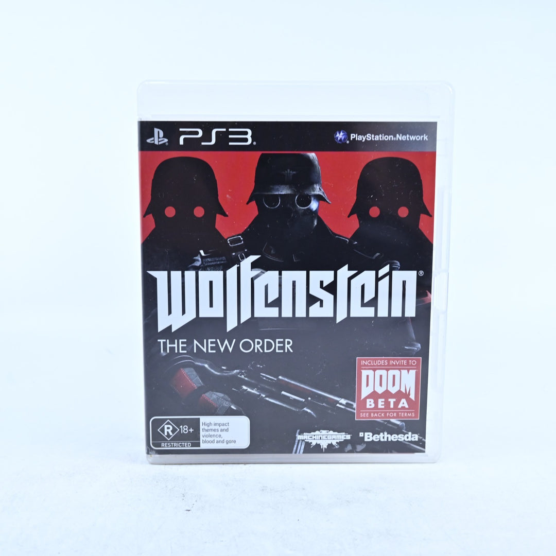 Wolfenstein The New Order - Sony Playstation 3 / PS3 Game + Manual
