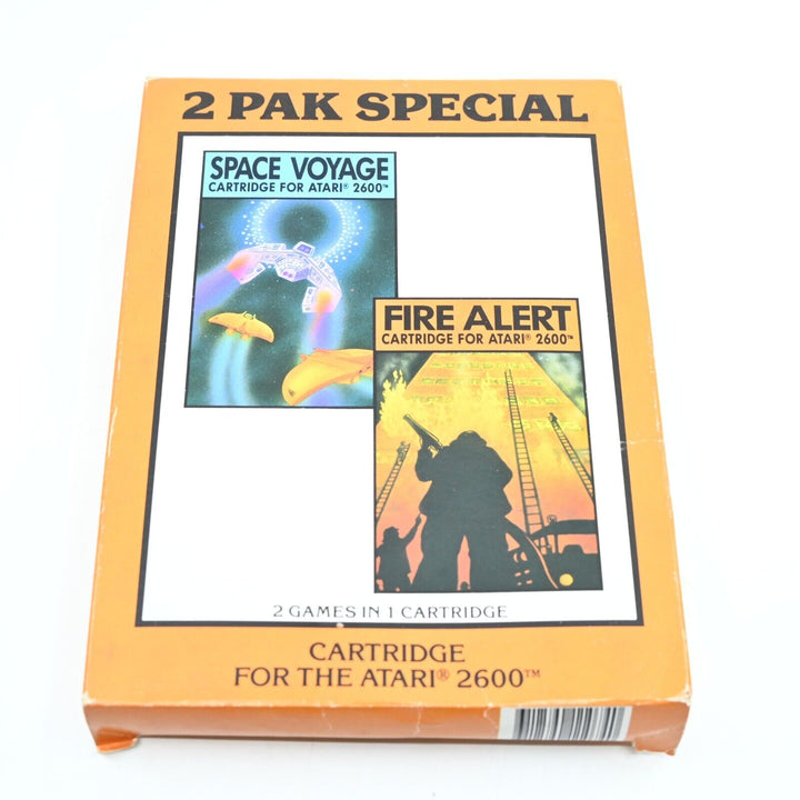 2 Pak Special - Space Voyage + Fire Alert - Atari 2600 Boxed Game - PAL