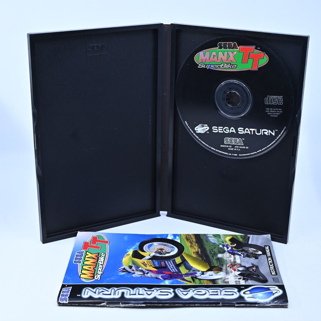 Manx TT Superbike - Sega Saturn Game + Manual - PAL - MINT DISC!