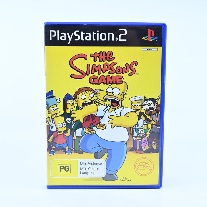 The Simpsons Game - Sony Playstation 2 / PS2 Game + Manual - PAL - MINT DISC!