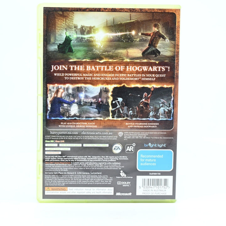 Harry Potter and the Deathly Hallows Part 2 - Xbox 360 Game + Manual - PAL