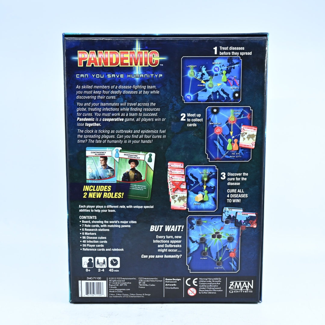 Pandemic Board Game - Z-Man Games - Matt Leacock - Board Game / Toy