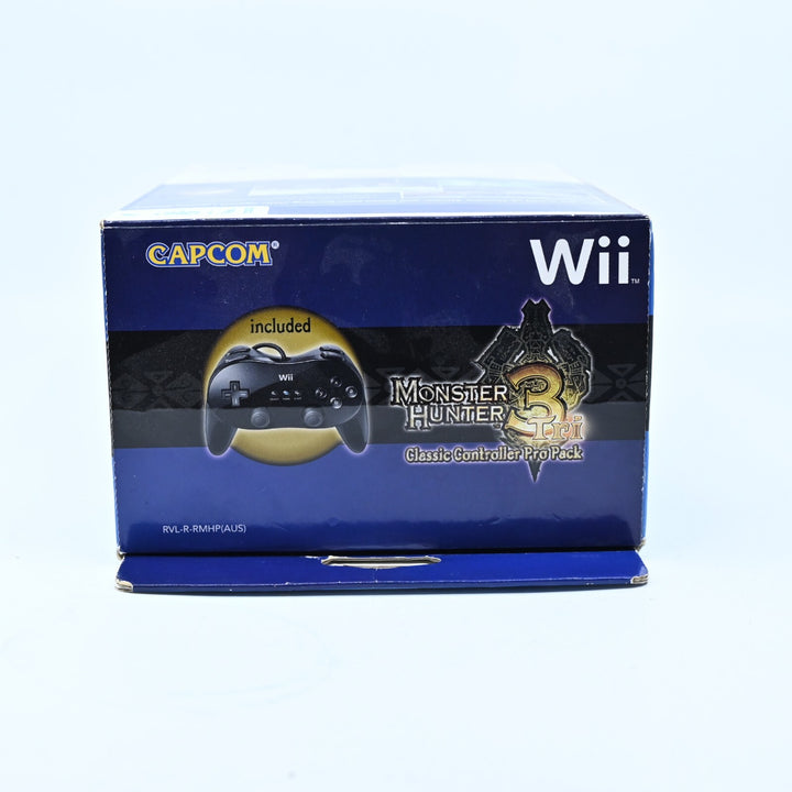 Monster Hunter 3 Tri Classic Controller Pack - Nintendo Wii Game + Manual - PAL