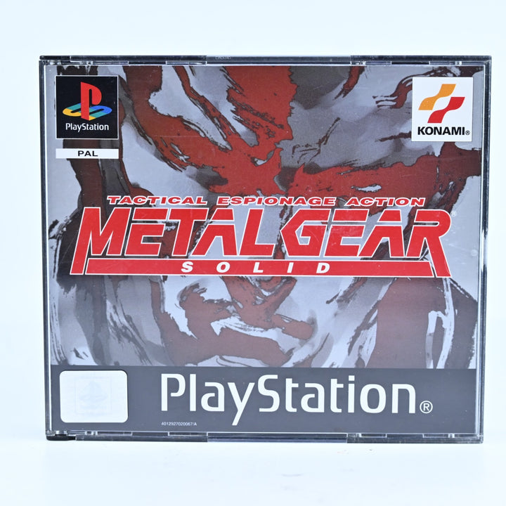Metal Gear Solid - Sony Playstation 1 / PS1 Game - Complete - PAL - MINT DISCS!