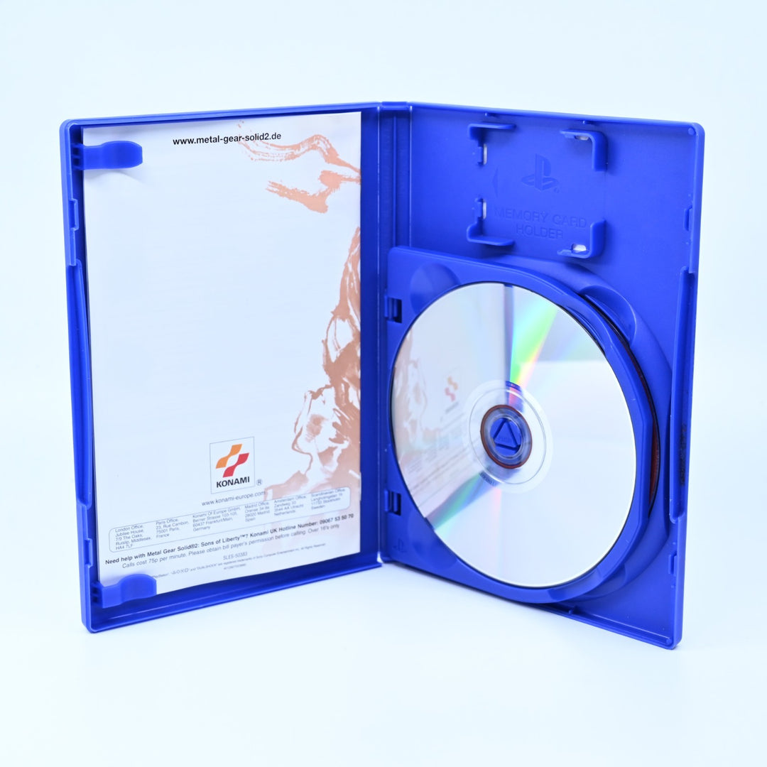 Metal Gear Solid 2: Sons of Liberty - Sony Playstation 2 / PS2 Game + Manual