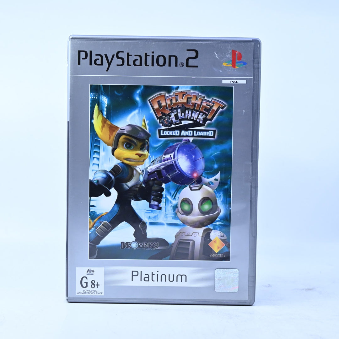 Ratchet &amp; Clank 2: Locked and Loaded - Sony Playstation 2 / PS2 Game + Manual