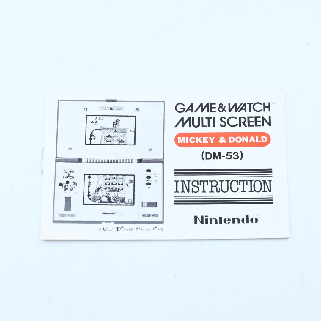 Game & Watch Multi Screen Mickey & Donald - Nintendo Game & Watch Boxed Console