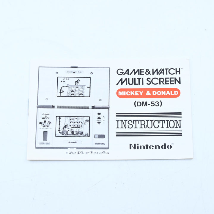 Game & Watch Multi Screen Mickey & Donald - Nintendo Game & Watch Boxed Console