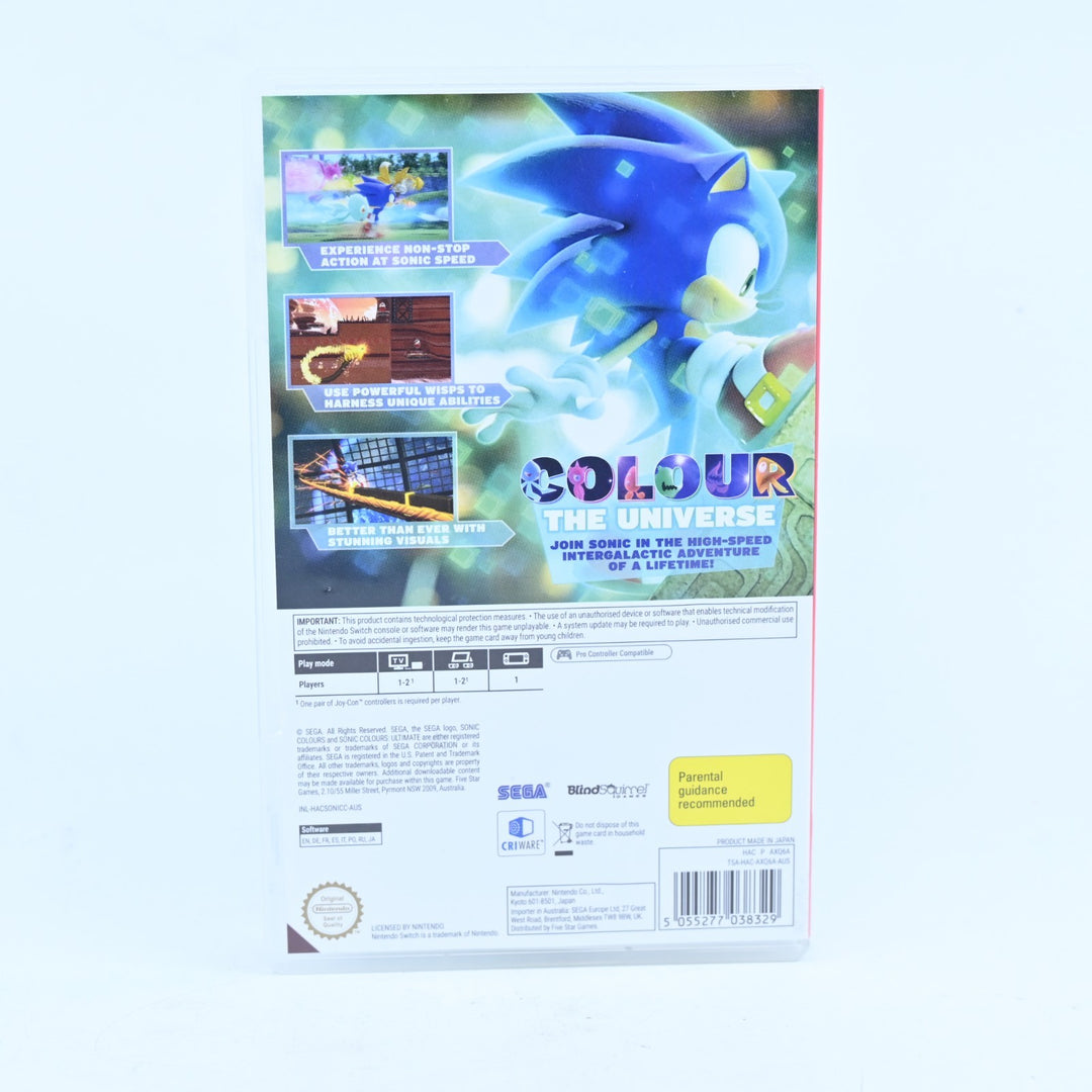 Sonic Colours Ultimate - Nintendo Switch Game - FREE POST!
