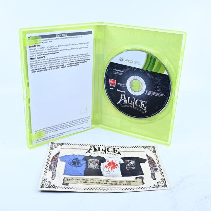 Alice Madness Returns - Xbox 360 Game + Manual - PAL - MINT DISC!
