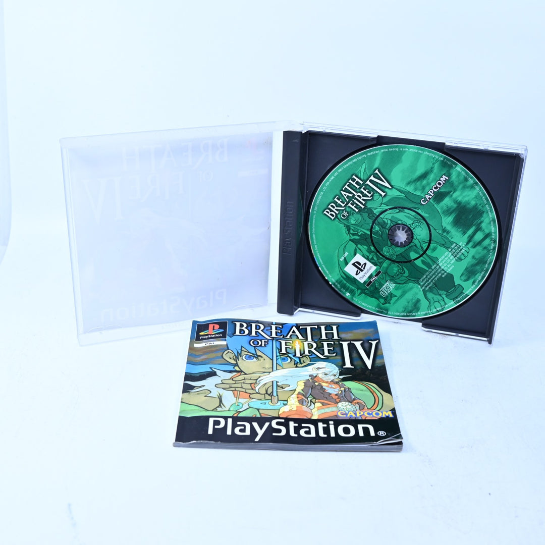 Breath of Fire IV - Sony Playstation 1 / PS1 Game + Manual - PAL - MINT DISC!