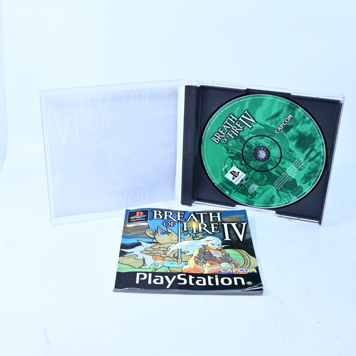 Breath of Fire IV - Sony Playstation 1 / PS1 Game + Manual - PAL - MINT DISC!
