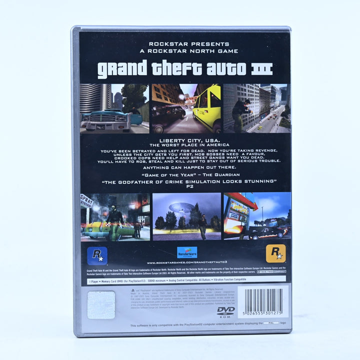 Grand Theft Auto III - Sony Playstation 2 / PS2 Game - No Manual or Map - PAL