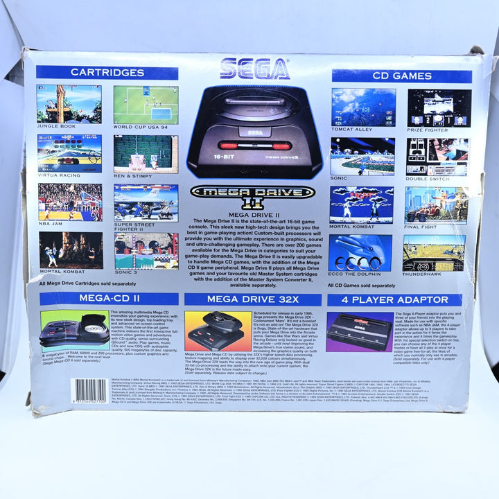 Mega Tech Value Console - Sega Mega Drive II Boxed Console - PAL - FREE POST!