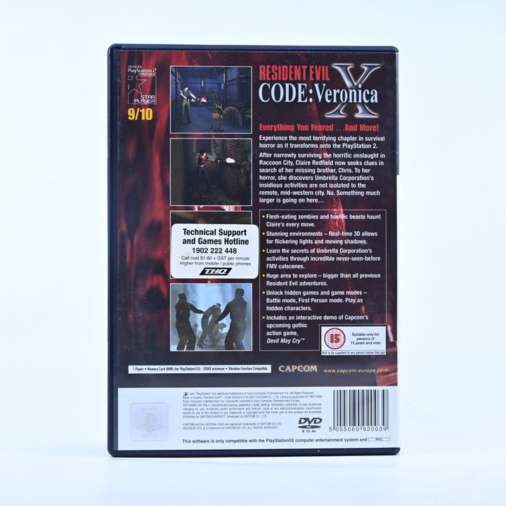 Resident Evil Code: Veronica X - PS2 Game + Manual + DMC Demo - PAL - MINT DISC!