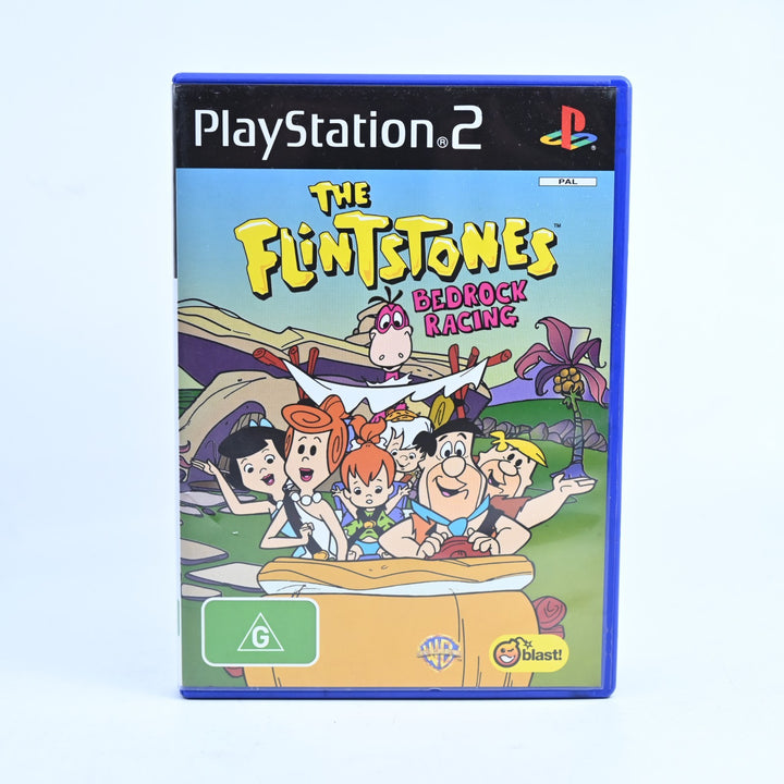 Flintstones Bedrock Racing - Sony Playstation 2 / PS2 Game + Manual - PAL