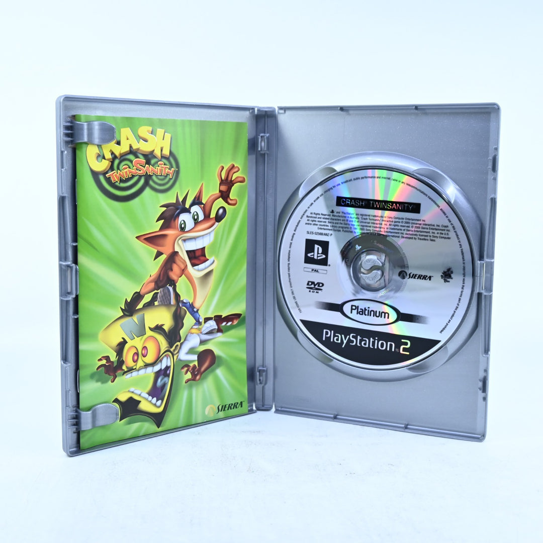Crash Twinsanity - Sony Playstation 2 / PS2 Game + Manual - PAL - MINT DISC!