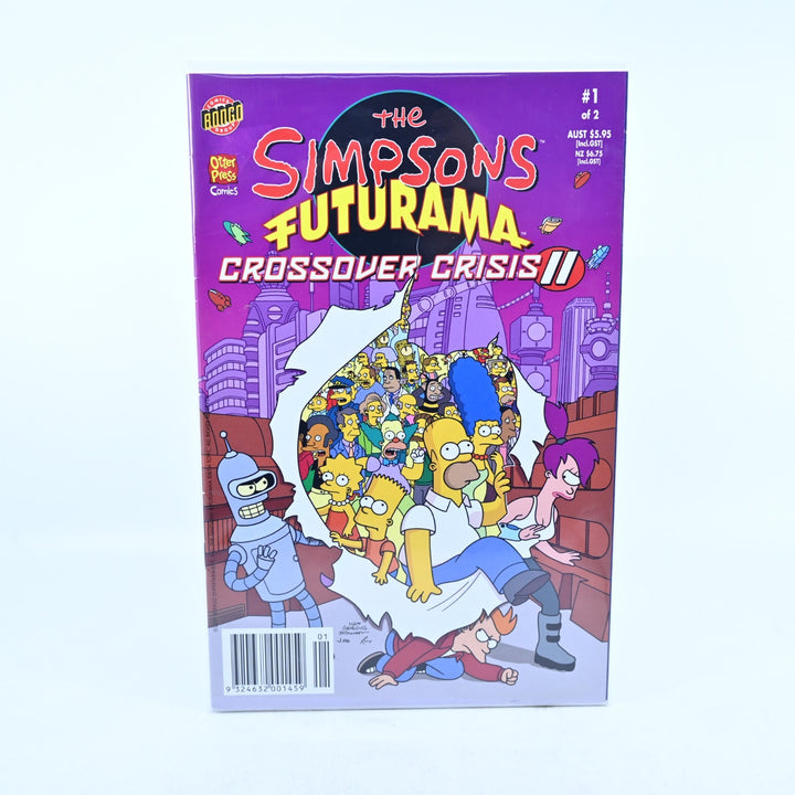 Futurama/The Simpsons - Crossover Crisis 1 & 2 - Set of 4 - Comic