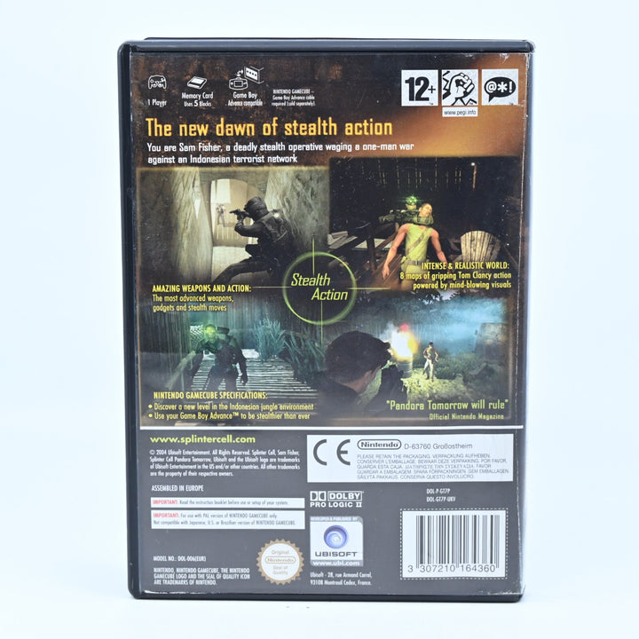 Tom Clancy's Splinter Cell Pandora Tomorrow - Nintendo Gamecube Game + Manual