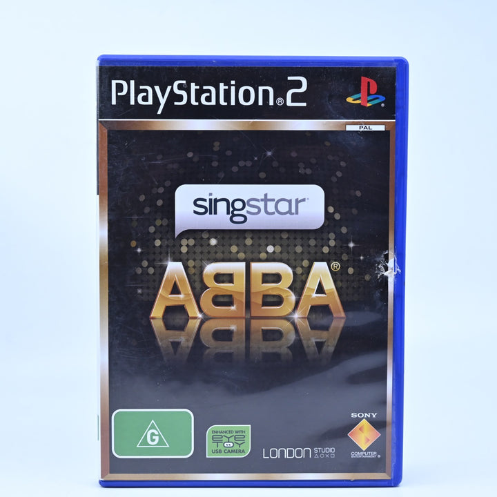 SingStar ABBA - Sony Playstation 2 / PS2 Game + Manual - PAL - MINT DISC!