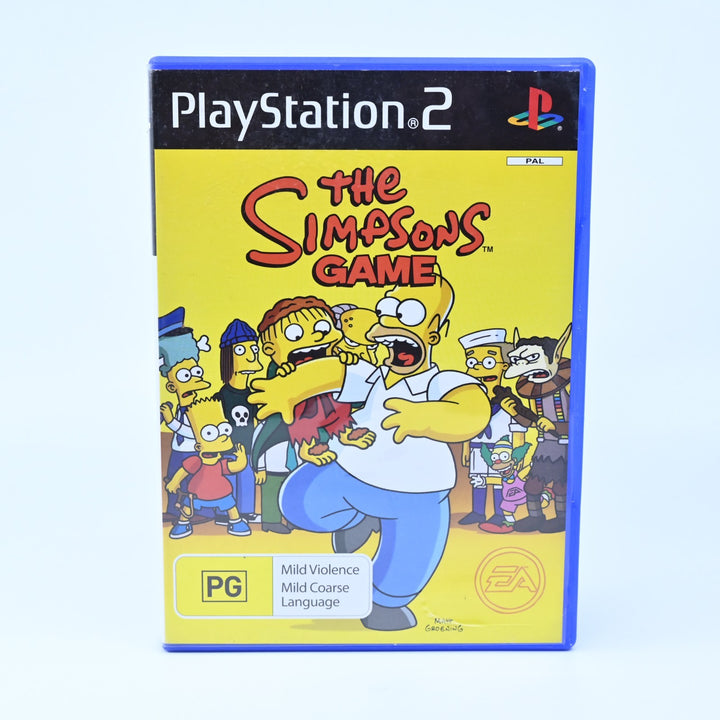 The Simpsons Game - Sony Playstation 2 / PS2 Game - No Manual - PAL - FREE POST!