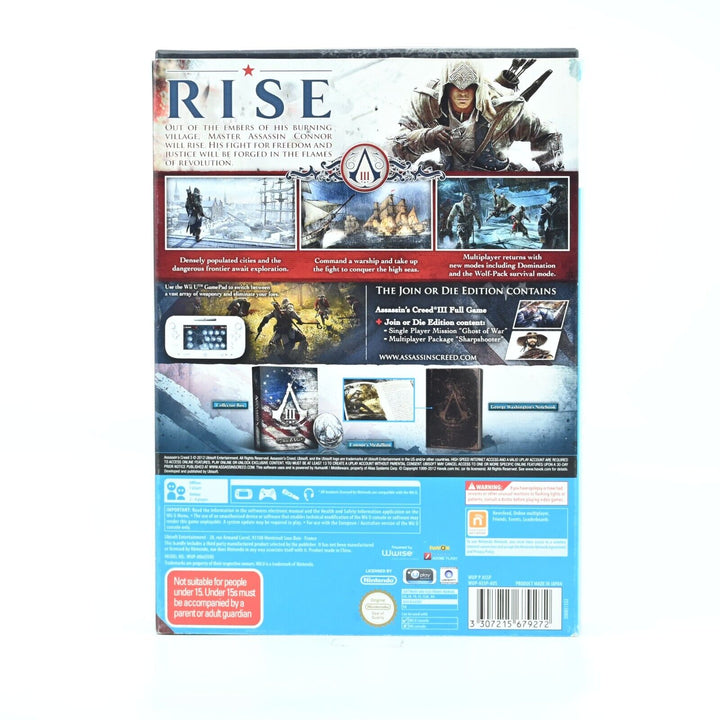 Assassin's Creed III Join or Die Edition - Nintendo Wii U Game - PAL