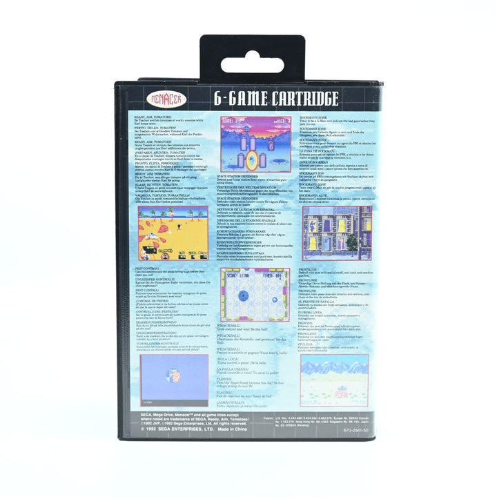 Menacer + 6 Game Cartridge - Sega Mega Drive Game - PAL - FREE POST!