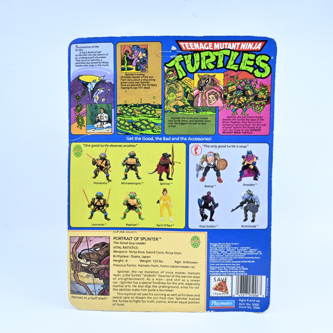 Splinter - Teenage Mutant Ninja Turtles / TMNT - Playmates 1980's Figure - Toy