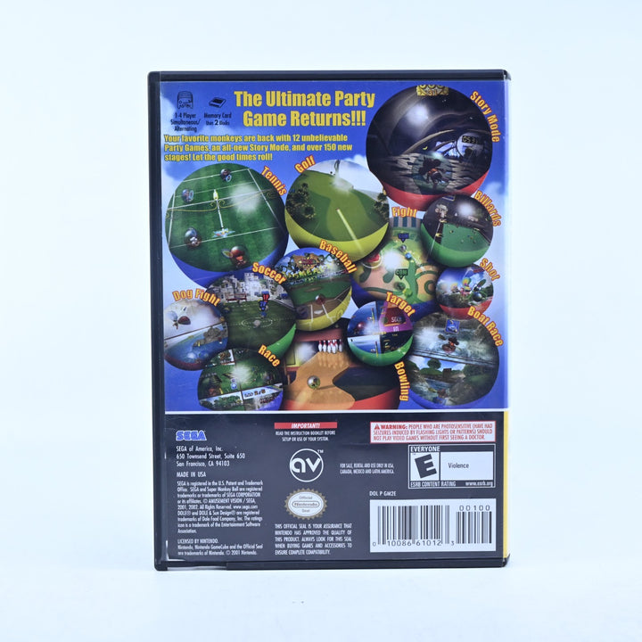 Super Monkey Ball 2 - Nintendo Gamecube Game - No Manual - NTSC-U/C