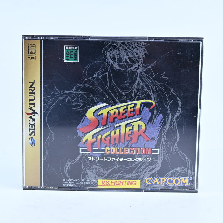 Street Fighter Collection - Sega Saturn Game + Manual - NTSC-J - MINT DISC!