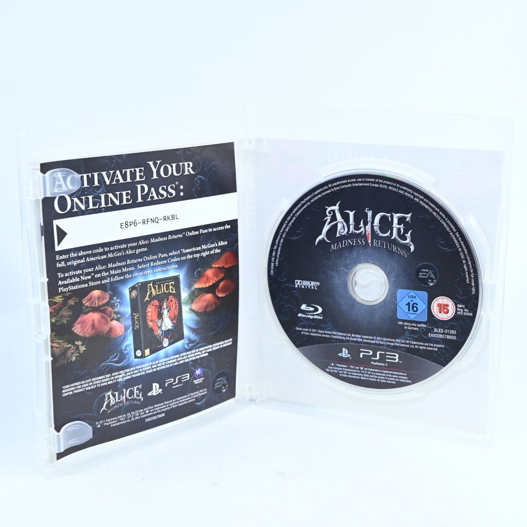 Alice Madness Returns - Sony Playstation 3 / PS3 Game + Manual - FREE POST!