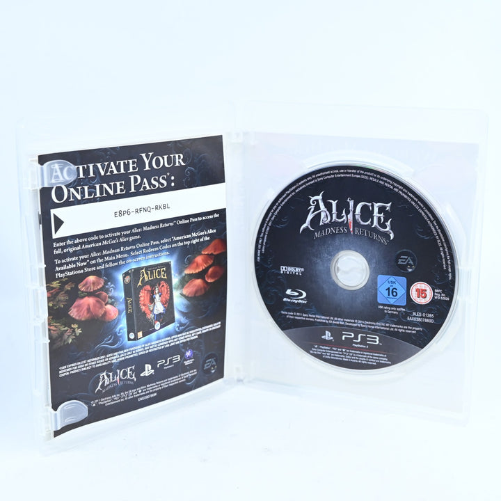 Alice Madness Returns - Sony Playstation 3 / PS3 Game + Manual - FREE POST!