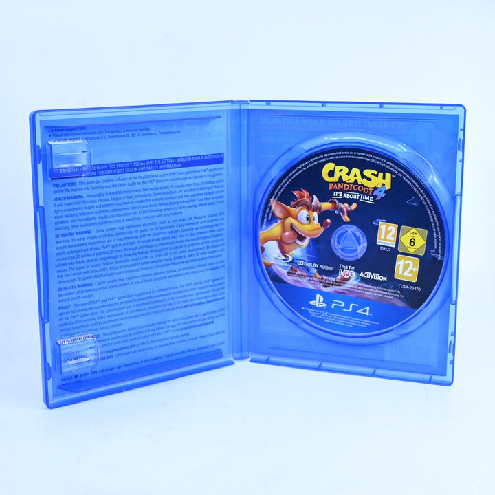Crash Bandicoot 4: It's About Time - Sony Playstation 4 / PS4 Game - MINT DISC!