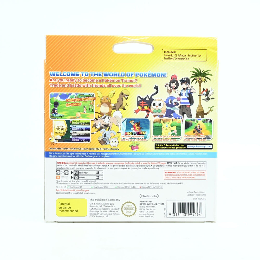 Pokemon Sun - Fan Edition - Nintendo 3DS Game - PAL - FREE POST!