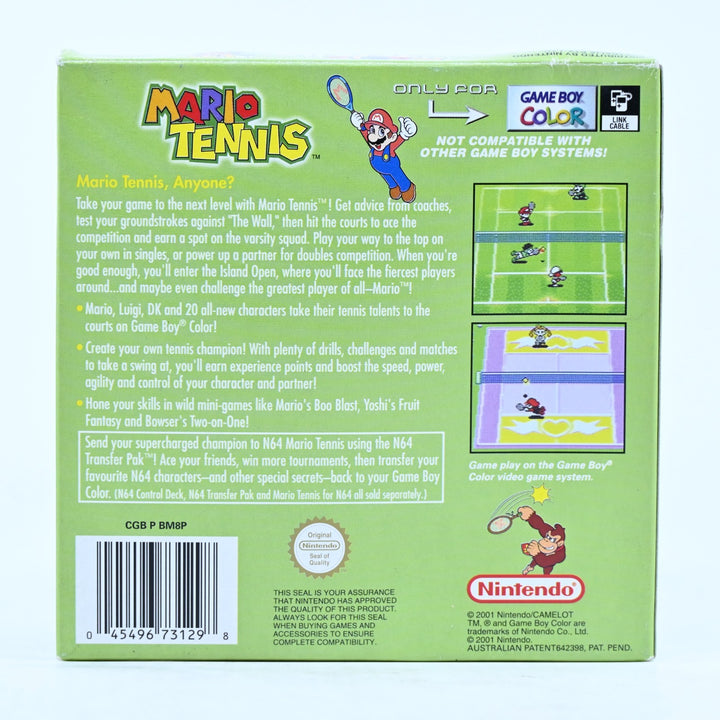 Mario Tennis - Nintendo Gameboy Color Boxed Game - PAL - FREE POST!