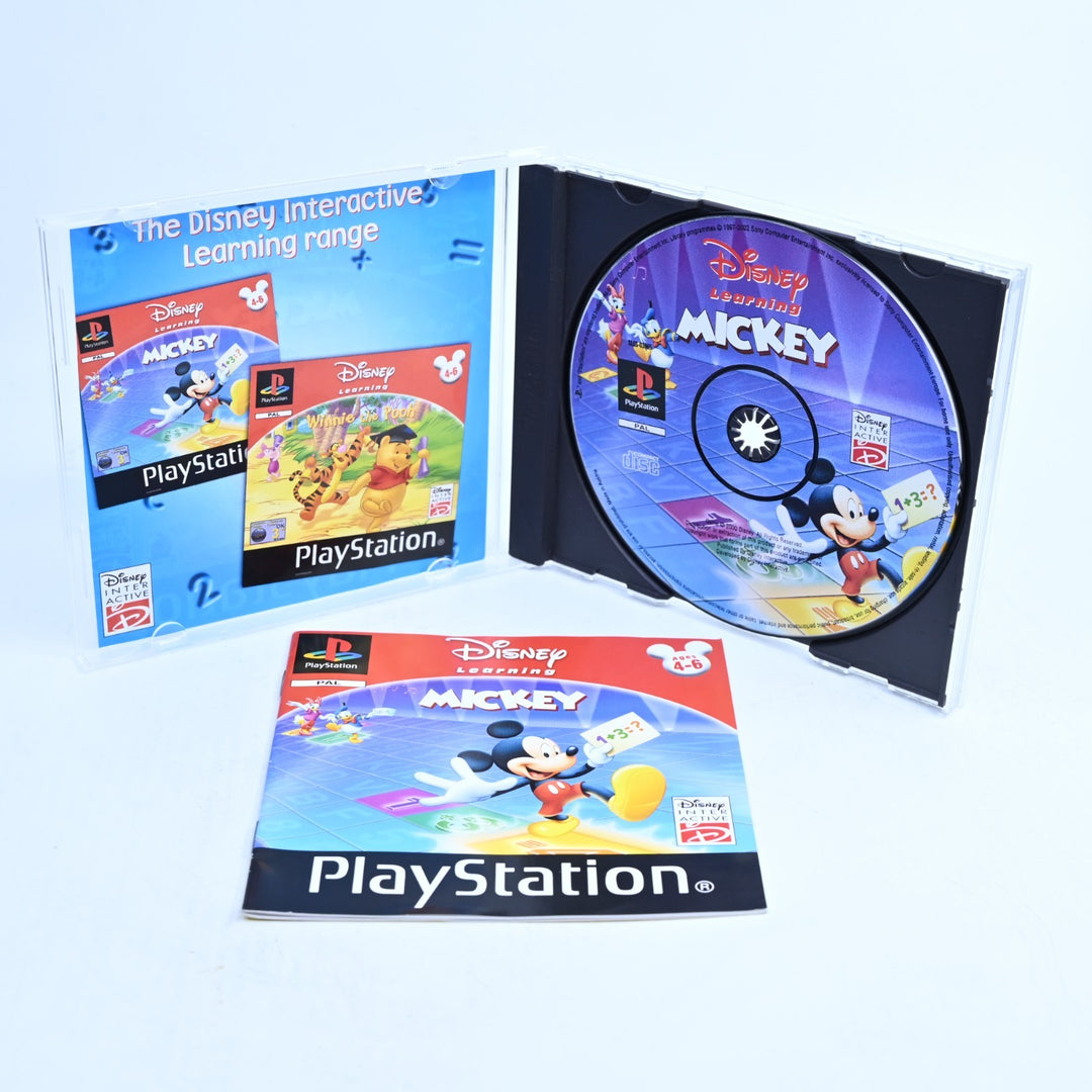 Disney Learning Mickey - Sony Playstation 1 / PS1 Game + Manual - PAL MINT DISC