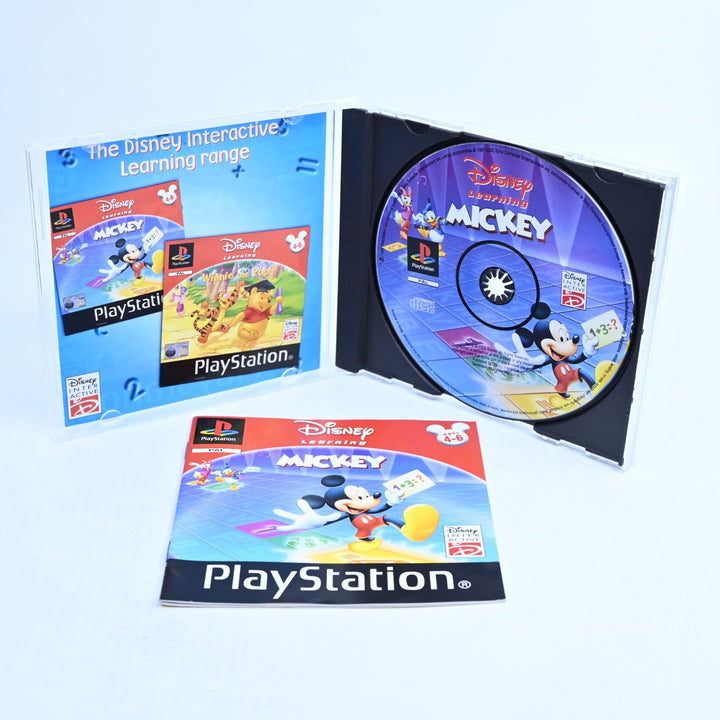 Disney Learning Mickey - Sony Playstation 1 / PS1 Game + Manual - PAL MINT DISC