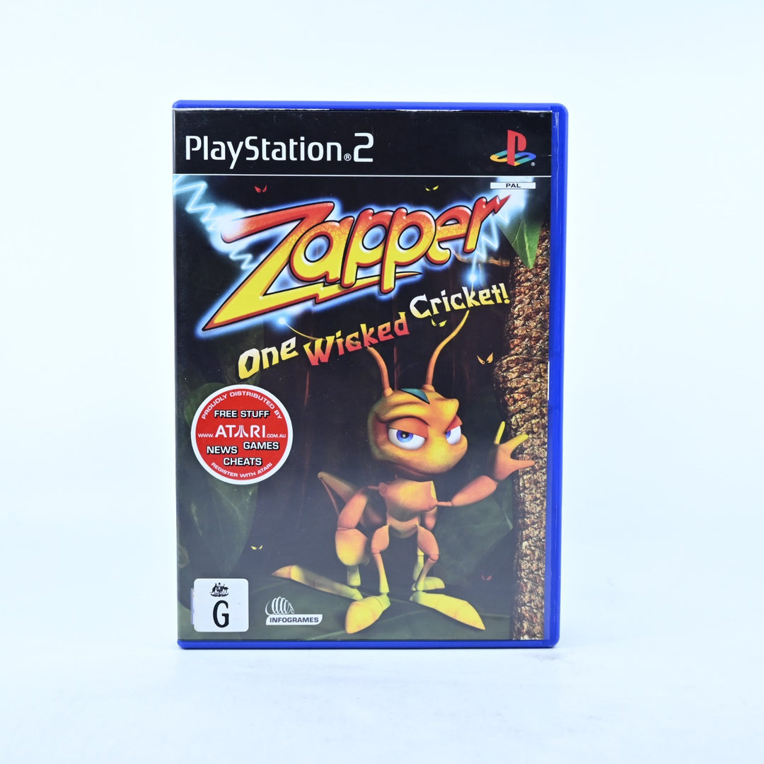 Zapper: One Wicked Cricket - Sony Playstation 2 / PS2 Game + Manual - PAL