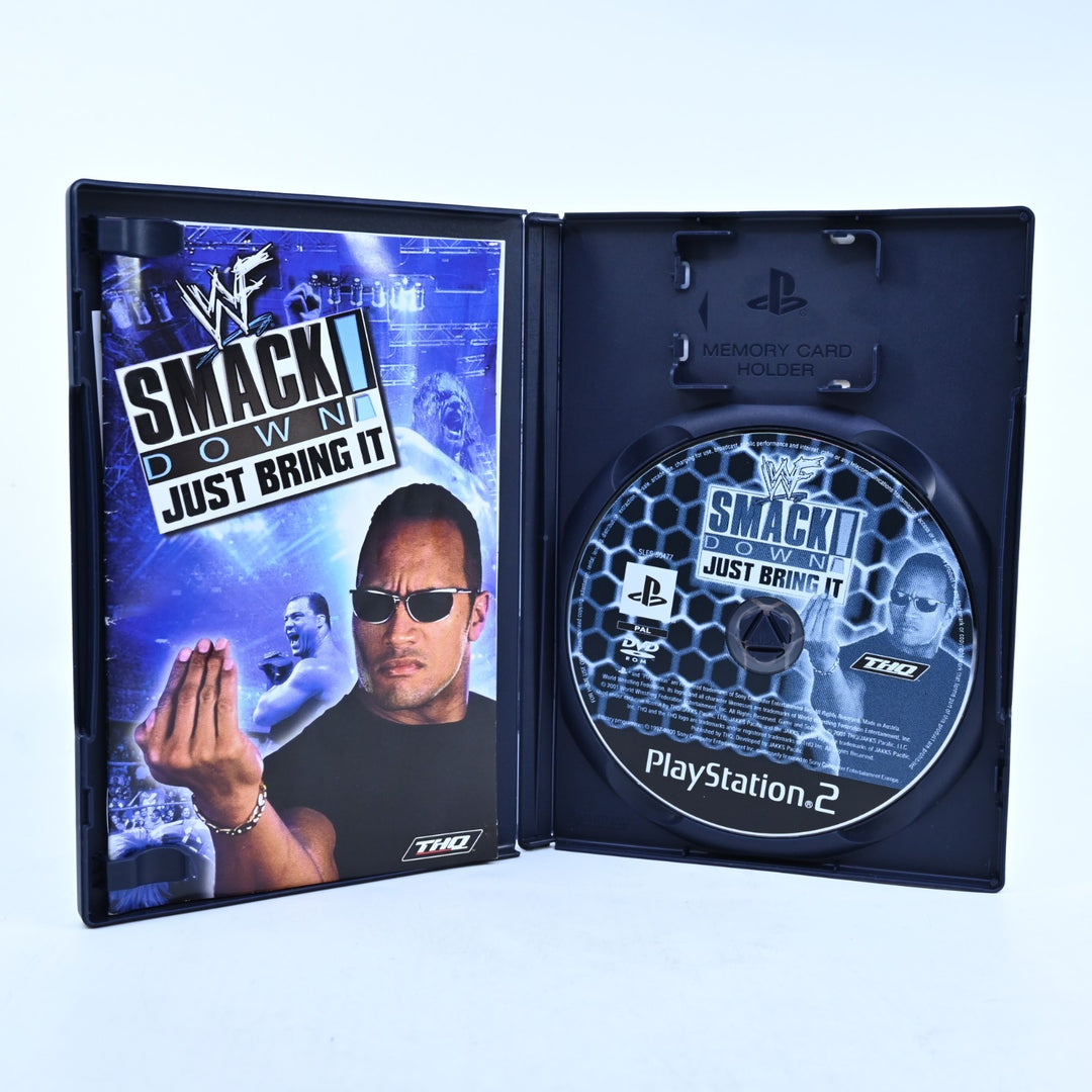 WWF Smack Down! Just Bring It - Sony Playstation 2 / PS2 Game + Manual - PAL