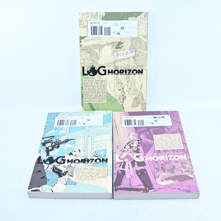 Log Horizon - Volumes 1-3 - Mamare Touno - Yen On - Light Novel