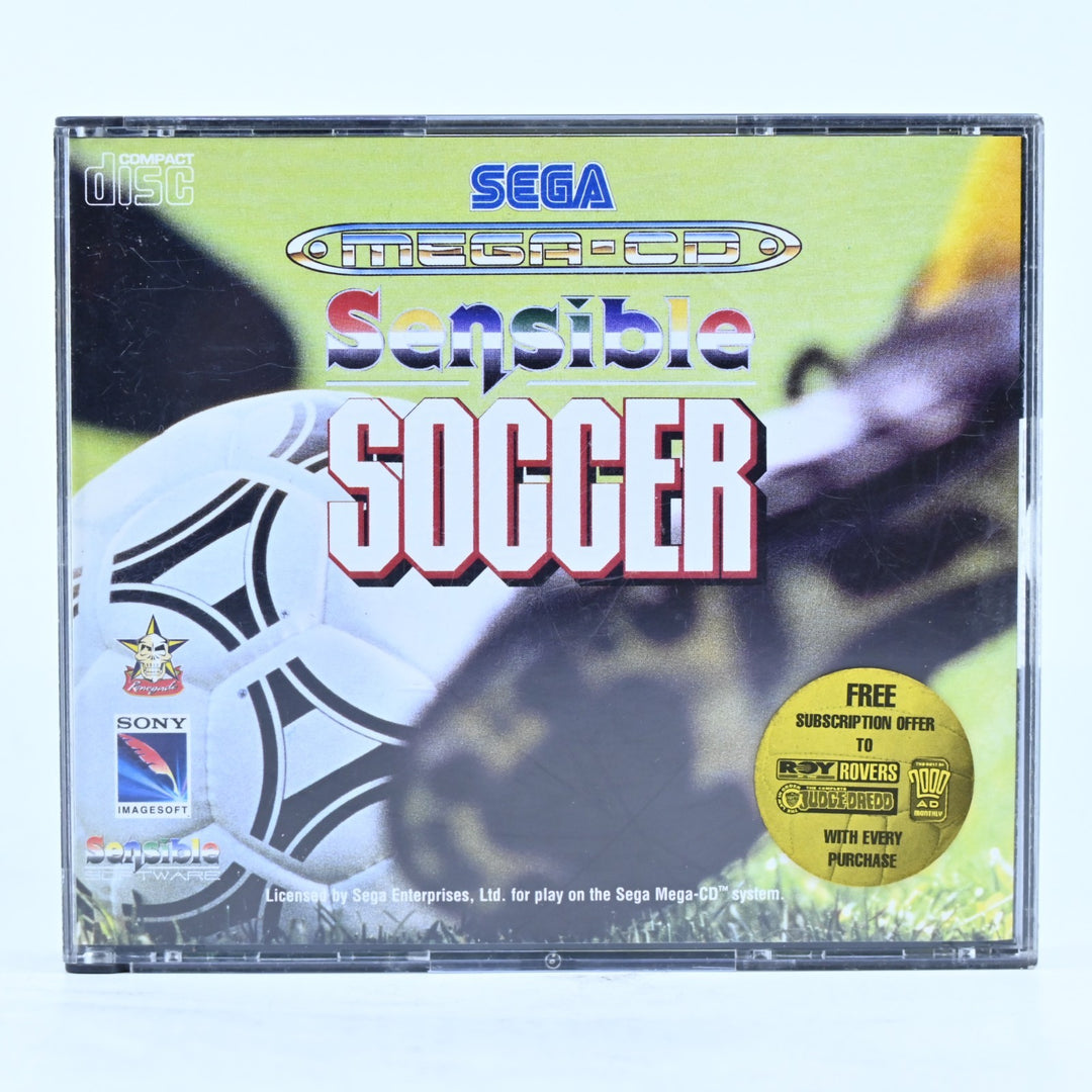 Sensible Soccer - Sega Mega CD Game + Manual - PAL - FREE POST!