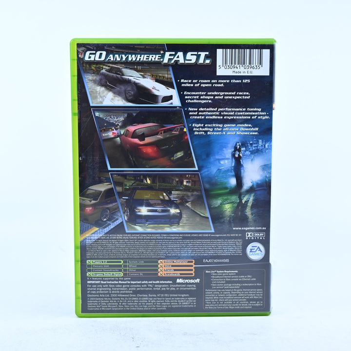 Need for Speed Underground 2 - Original Xbox Game + Manual - PAL - MINT DISC!