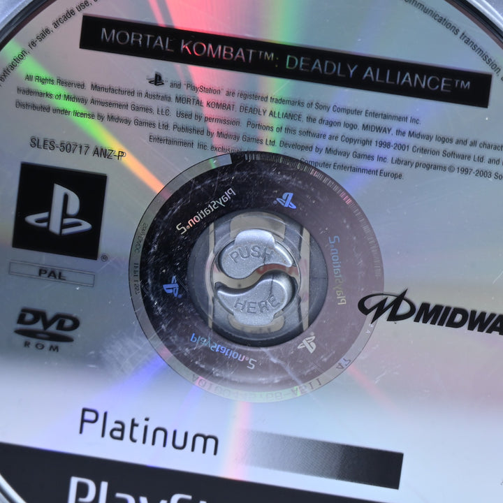 Mortal Kombat: Deadly Alliance - Sony Playstation 2 / PS2 Game + Manual - PAL